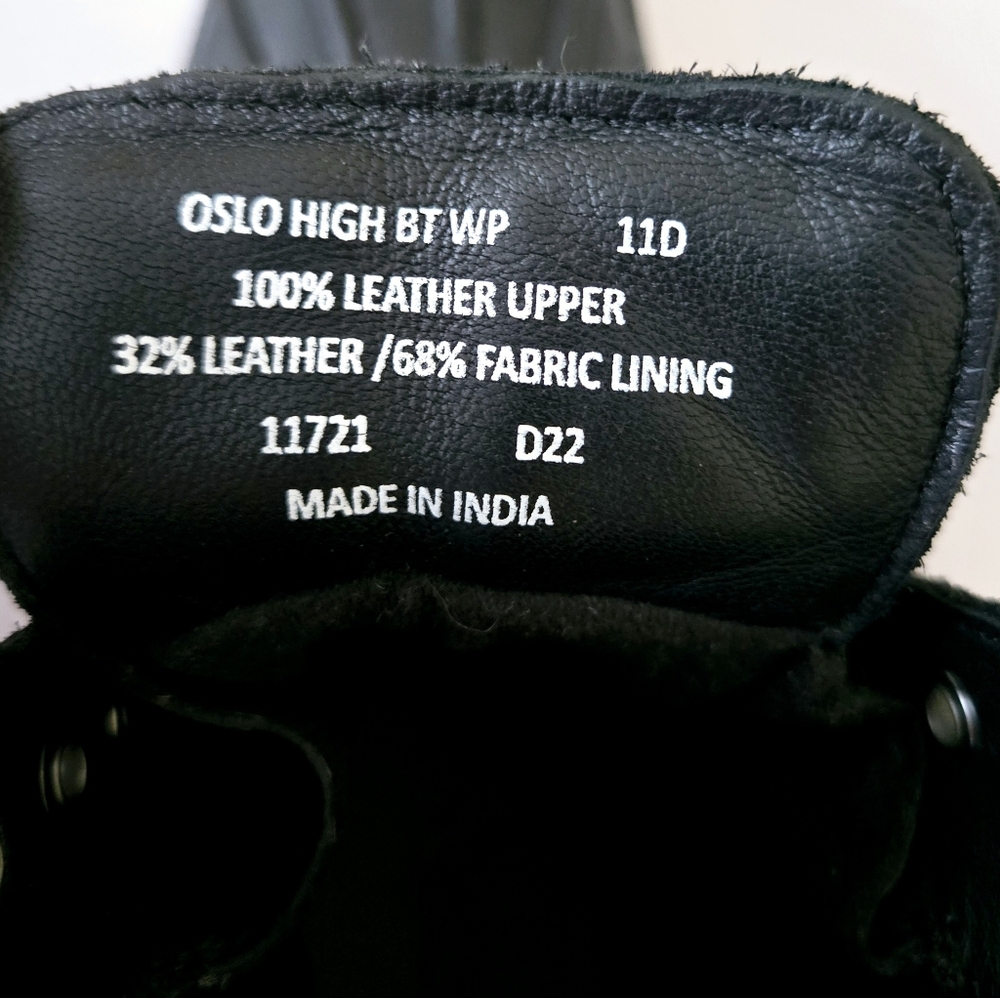 NWOB POLO RALPH LAUREN Men's   Black Waterproof Leather-Suede  Boots Size:11 - Picture 11 of 13